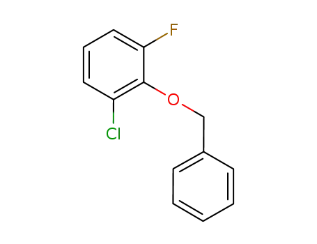 Molecular Structure of 938180-34-8 (2-(Benzyloxy)-1-chloro-3-fluorobenzene)