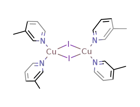 di-μ-iodo-bis{bis(3-methylpyridine)copper(I)}