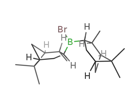 Molecular Structure of 175892-48-5 (Borane,
bromobis[(1R,2S,3R,5R)-2,6,6-trimethylbicyclo[3.1.1]hept-3-yl]-, rel-)