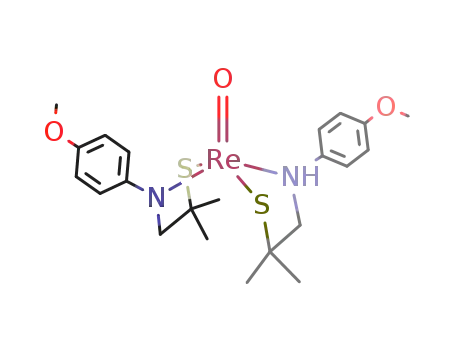 bis(N-(2-mercapto-2-methylpropyl)-N-(4'-methoxyphenyl)aminato)oxorhenium(V)