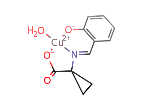 aqua[1-[(2-oxidobenzylidene)amino-O,N]-1-cyclopropanecarboxylato-O]copper(II)