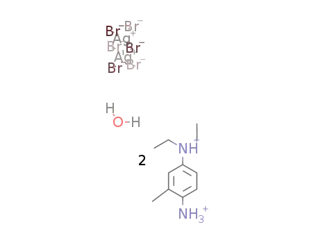 N,N-diethyl-2-methyl-1,4-benzenediammonium hexabromodiargentate(I) monohydrate