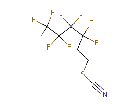 Molecular Structure of 26650-08-8 (Thiocyanic acid, 3,3,4,4,5,5,6,6,6-nonafluorohexyl ester)