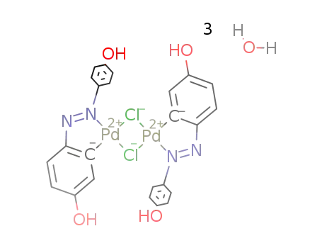 [((4,4'-bis(hydroxy)-azobenzene)(-H))Pd(μ-Cl)]2*3H2O