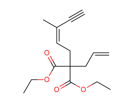 2-allyl-2-((Z)-3-methyl-pent-2-en-4-ynyl)-malonic acid diethyl ester