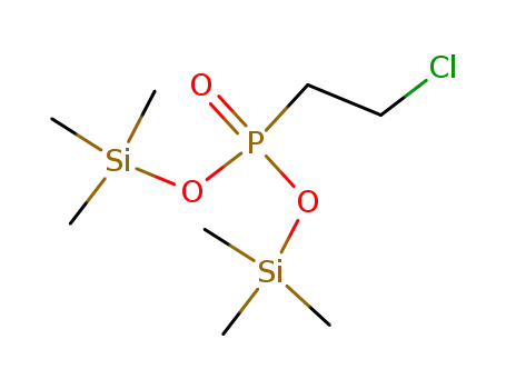 Molecular Structure of 67344-36-9 (Phosphonic acid, (2-chloroethyl)-, bis(trimethylsilyl) ester)