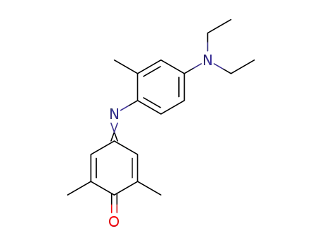 Molecular Structure of 55303-18-9 (2,5-Cyclohexadien-1-one,
4-[[4-(diethylamino)-2-methylphenyl]imino]-2,6-dimethyl-)