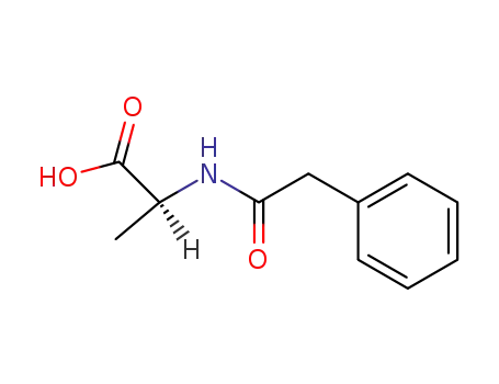 Molecular Structure of 718-07-0 (L-Alanine, N-(phenylacetyl)-)