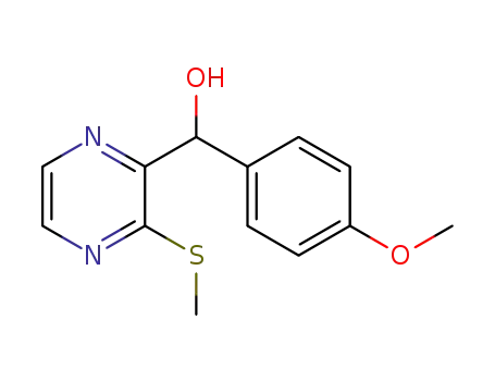 (4-methoxyphenyl)(3-(methylthio)pyrazin-2-yl)methanol