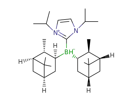 1,3-diisopropylimidazol-2-ylidene-di-(1S,2R,3S,5S)-isopinocampheylborane