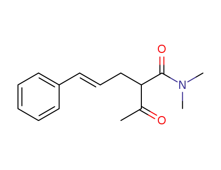 (E)-2-acetyl-N,N-dimethyl-5-phenylpent-4-enamide