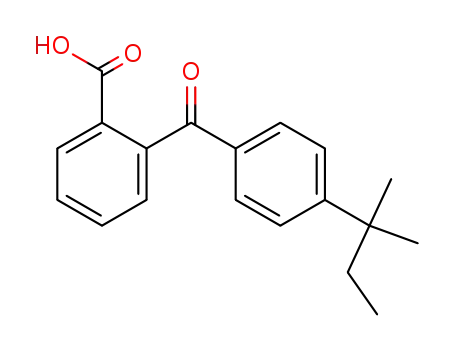 Molecular Structure of 64164-99-4 (2-[4-(1,1-dimethylpropyl)benzoyl]benzoic acid)