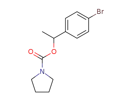 1-(4-bromophenyl)ethyl pyrrolidine-1-carboxylate