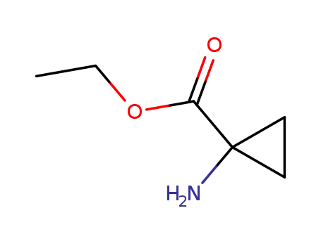 Molecular Structure of 72784-47-5 (Cyclopropanecarboxylic acid, 1-amino-, ethyl ester (9CI))