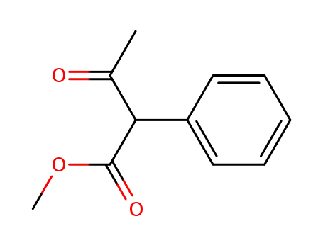 Molecular Structure of 16648-44-5 (Benzeneacetic acid, a-acetyl-, methyl ester)