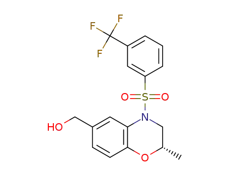 (S)-(2-methyl-4-((3-(trifluoromethyl)phenyl)sulfonyl)-3,4-dihydro-2H-benzo[b][1,4]oxazin-6-yl)methanol