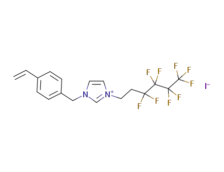 1-(4-ethenylbenzyl)-3-(3,3,4,4,5,5,6,6,6-nonafluorohexyl)-1H-imidazol-3-ium iodide
