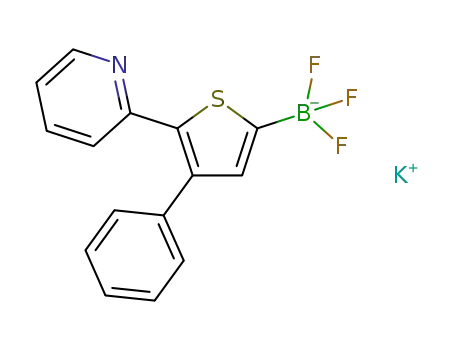 2-(3-phenyl-5-(trifluoro-l4-boranyl)thiophen-2-yl)pyridine potassium salt