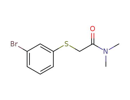 2-((3-bromophenyl)thio)-N,N-dimethylacetamide