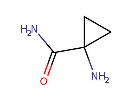Molecular Structure of 137360-55-5 (Cyclopropanecarboxamide, 1-amino- (9CI))