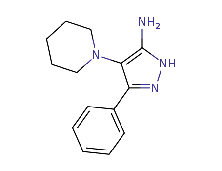 3-phenyl-4-(piperidin-1-yl)-1H-pyrazol-5-amine