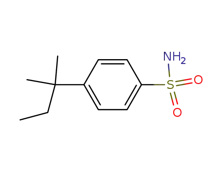 Molecular Structure of 781657-37-2 (Benzenesulfonamide, 4-(1,1-dimethylpropyl)-)