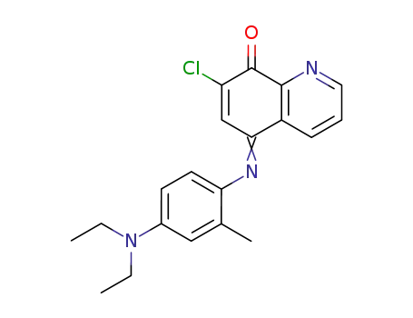 Molecular Structure of 120015-12-5 (8(5H)-Quinolinone, 7-chloro-5-[[4-(diethylamino)-2-methylphenyl]imino]-)