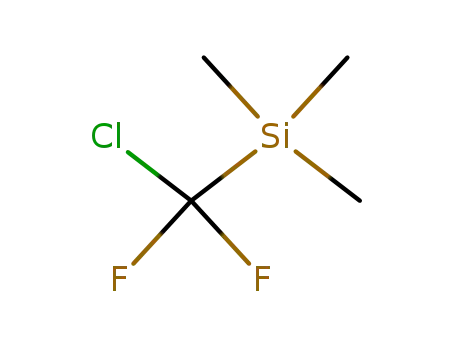 Molecular Structure of 115262-00-5 ((chlorodifluoroMethyl)triMethylsilane)