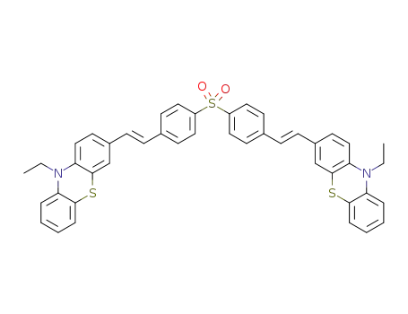 3,3'-((1E,1'E)-(sulfonylbis(4,1-phenylene))bis(ethene-2,1-diyl))bis(10-ethyl-10H-phenothiazine)