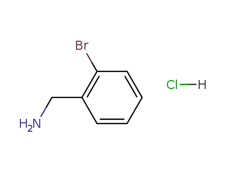 Molecular Structure of 5465-63-4 (2-Bromobenzylamine hydrochloride)