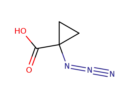 Molecular Structure of 82998-00-3 (Cyclopropanecarboxylic acid, 1-azido-)
