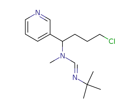N'-tert-Butyl-N-(4-chloro-1-pyridin-3-yl-butyl)-N-methyl-formamidine