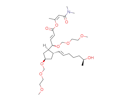 (E)-4-[(1R,2S,4R)-2-((E)-(S)-6-Hydroxy-hept-1-enyl)-4-(2-methoxy-ethoxymethoxy)-cyclopentyl]-4-(2-methoxy-ethoxymethoxy)-but-2-enoic acid (Z)-2-dimethylcarbamoyl-1-methyl-vinyl ester