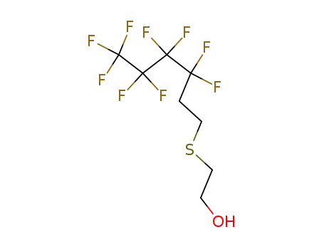 Molecular Structure of 104568-28-7 (Ethanol, 2-[(3,3,4,4,5,5,6,6,6-nonafluorohexyl)thio]-)