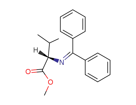Molecular Structure of 138892-08-7 (L-Valine, N-(diphenylmethylene)-, methyl ester)