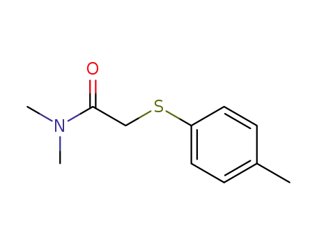 Molecular Structure of 94404-19-0 (Acetamide, N,N-dimethyl-2-[(4-methylphenyl)thio]-)