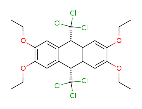 cis-2,3,6,7-tetraethoxy-9,10-bistrichloromethyl-9,10-dihydroanthracene