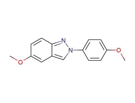 Molecular Structure of 120455-06-3 (2H-Indazole, 5-methoxy-2-(4-methoxyphenyl)-)