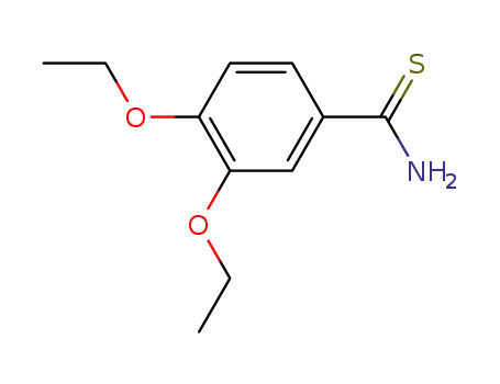Molecular Structure of 60759-00-4 (Benzenecarbothioamide, 3,4-diethoxy-)