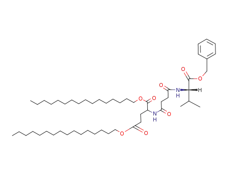 1',3'-dihexadecyl N-<1-(M-valinyl-O-benzyl ester)succinyl>-L-glutamate