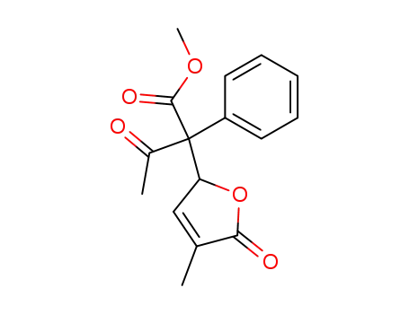 2-(4-Methyl-5-oxo-2,5-dihydro-furan-2-yl)-3-oxo-2-phenyl-butyric acid methyl ester