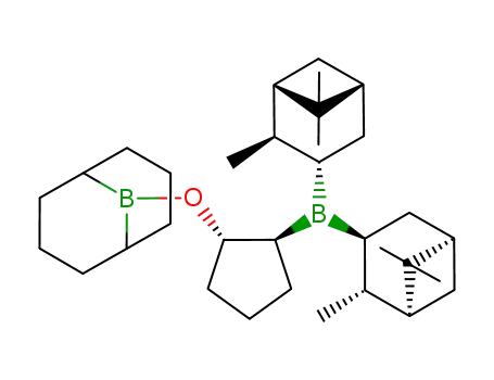 9-{(1S,2S)-2-[Bis-((1S,2R,3S,5S)-2,6,6-trimethyl-bicyclo[3.1.1]hept-3-yl)-boranyl]-cyclopentyloxy}-9-bora-bicyclo[3.3.1]nonane