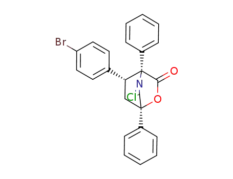 (1R,4R,8R)-8-(4-Bromo-phenyl)-6-chloro-1,4-diphenyl-2-oxa-5-aza-bicyclo[2.2.2]oct-5-en-3-one