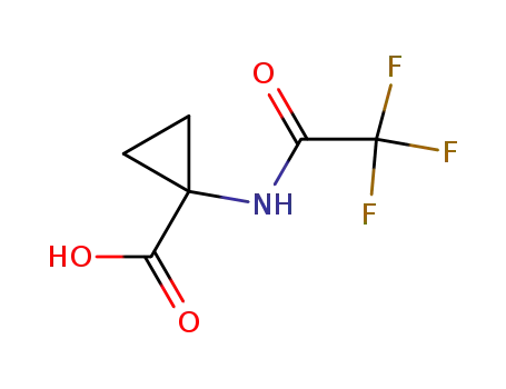 Molecular Structure of 669066-98-2 (Cyclopropanecarboxylic acid, 1-[(trifluoroacetyl)amino]- (9CI))
