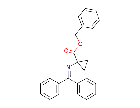 Molecular Structure of 827628-66-0 (Cyclopropanecarboxylic acid, 1-[(diphenylmethylene)amino]-,
phenylmethyl ester)