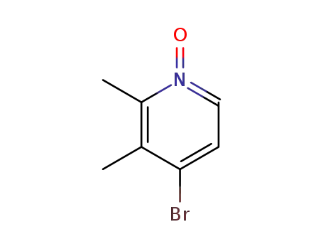Molecular Structure of 259807-92-6 (Pyridine, 4-bromo-2,3-dimethyl-, 1-oxide)