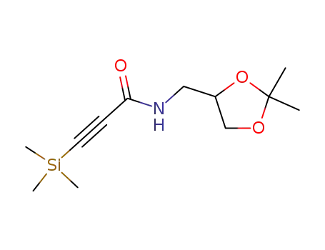 3-trimethylsilanyl-propynoic acid (2,2-dimethyl-[1,3]dioxolan-4-ylmethyl)-amide