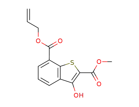 3-hydroxybenzo[b]thiophene-2,7-dicarboxylic acid 7-allyl ester 2-methyl ester