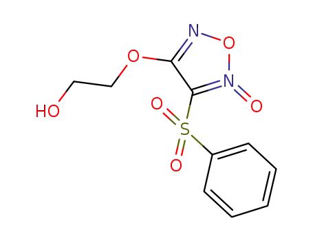 4-(2-hydroxyethoxy)-3-(phenylsulfonyl)-1,2,5-oxadiazole 2-N-oxide