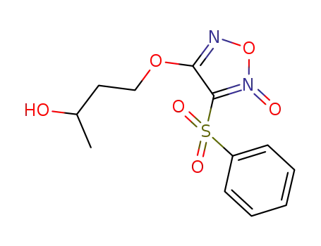 1-methyl-3-[2-oxido-3-(phenylsulfonyl)-1,2,5-oxadiazol-4-yloxy]propan-1-ol